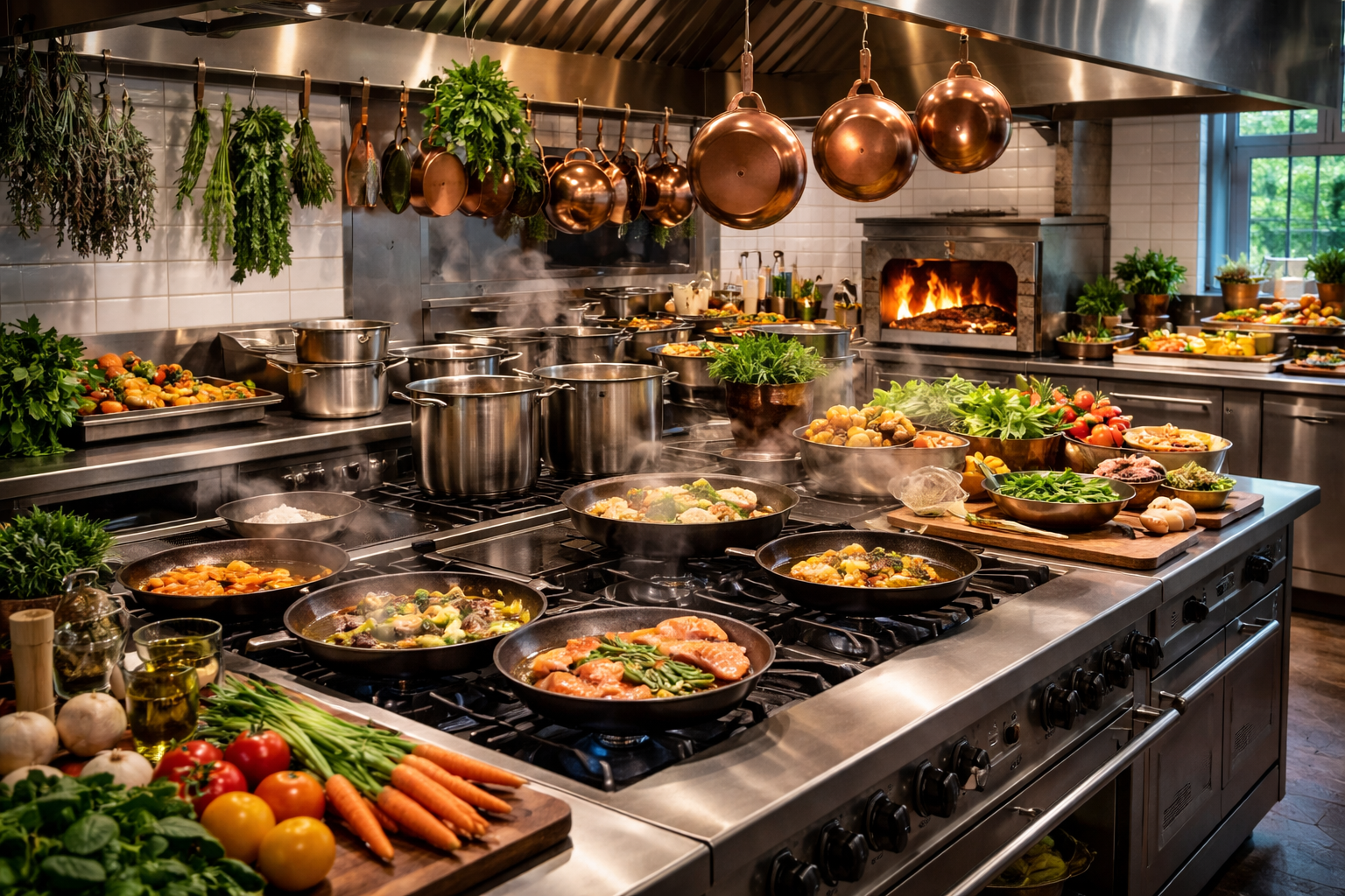 Wood-fired cooking at Ember & Oak